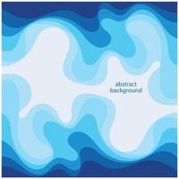 vague bleue vecteur abstrait design plat stock illustration