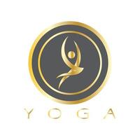 création de logo de personnes faisant du yoga symbole icône illustration vecteur