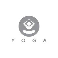 création de logo de personnes faisant du yoga symbole icône illustration vecteur