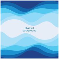 vague bleue vecteur abstrait design plat stock illustration