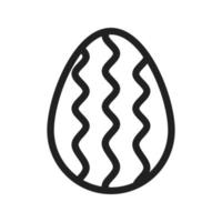 icône de ligne iv oeuf de pâques vecteur
