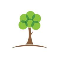 vecteur de logo écologie arbre