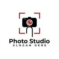 logo de studio de photographie moderne vecteur