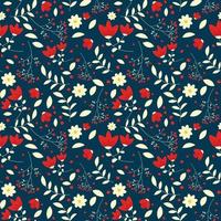 motif floral dans un style sans couture. vecteur