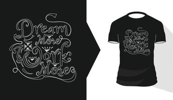 calligraphie graphique citations inspirantes typographie conception de t-shirts vecteur premium