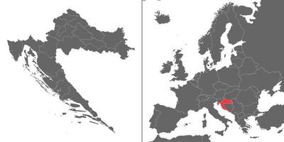 carte avec emplacement vecteur