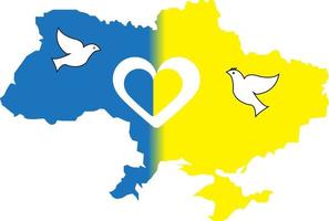 drapeau de l'union européenne sur la carte du fond de l'ukraine jour du drapeau. vecteur
