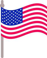 drapeau américain 4 juillet jour indépendant.parfait pour le drapeau du jour indépendant. vecteur