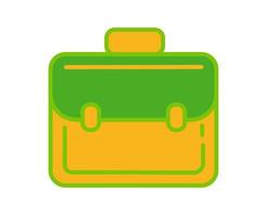 conception de vecteur, illustration de forme de sac à bagages vecteur