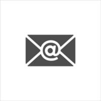 icône de messagerie. symbole de courrier électronique. logo de messagerie. illustration vectorielle de courrier électronique isolée sur fond blanc. vecteur