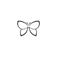 modèle de conception de logo vectoriel papillon.