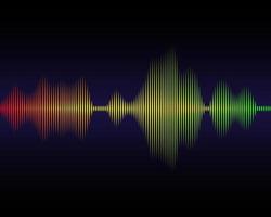 ondes sonores de la musique vecteur