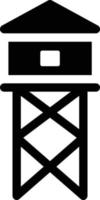 illustration vectorielle de la tour sur un fond. symboles de qualité premium. icônes vectorielles pour le concept et la conception graphique. vecteur