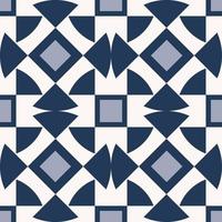 fond de motif sans couture de forme géométrique triangle carré. design contemporain de couleur bleue. utiliser pour les éléments de décoration intérieure de la maison. vecteur