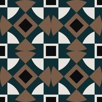 fond de motif sans couture de forme géométrique triangle carré. design de couleur classique moderniste du milieu du siècle. utiliser pour les éléments de décoration intérieure de la maison. vecteur