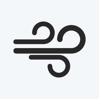 icône air pur. adapté au symbole de l'éducation. style de glyphe. conception simple modifiable. vecteur de modèle de conception. illustration simple