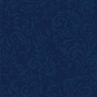 motif floral doodole feuilles bleu vecteur