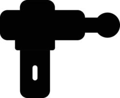 illustration vectorielle de pistolet masseur sur fond.symboles de qualité premium.icônes vectorielles pour le concept et la conception graphique. vecteur