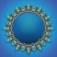 ornement de mandala pour fond islamique vecteur