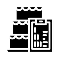cours de cuisine glyphe icône illustration vectorielle signe vecteur