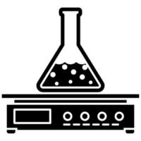 icône d'équipement de laboratoire scientifique. vecteur