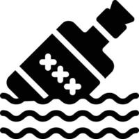 illustration vectorielle de bouteille mer sur fond.symboles de qualité premium.icônes vectorielles pour le concept et la conception graphique. vecteur