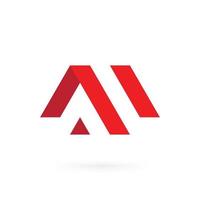 entreprise entreprise unique moderne créatif rouge m lettre maison logo design icône modèle vectoriel