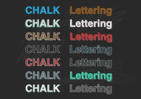 Chalk Lettering Vector