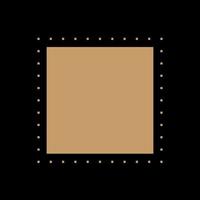 silhouette de symbole or beige minimaliste boho. modèle d'impression d'affiche boho. boho élément graphique icône de fond vecteur