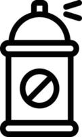 illustration vectorielle de bouteille antibactérienne sur fond. symboles de qualité premium. icônes vectorielles pour le concept et la conception graphique. vecteur