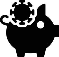 illustration vectorielle de virus piggy sur fond.symboles de qualité premium.icônes vectorielles pour le concept et la conception graphique. vecteur