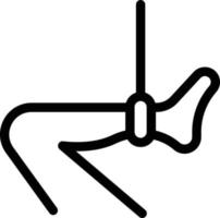 illustration vectorielle de cravate de pied sur un background.symboles de qualité premium.icônes vectorielles pour le concept et la conception graphique. vecteur