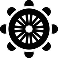 illustration vectorielle de roue de bateau sur fond.symboles de qualité premium.icônes vectorielles pour le concept et la conception graphique. vecteur