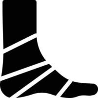 illustration vectorielle de bandage de pied sur un background.symboles de qualité premium.icônes vectorielles pour le concept et la conception graphique. vecteur