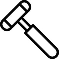 illustration vectorielle de marteau sur un fond. symboles de qualité premium. icônes vectorielles pour le concept et la conception graphique. vecteur