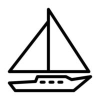 illustration graphique vectoriel de l'icône du yacht