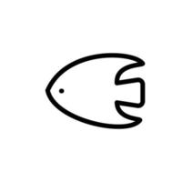 illustration graphique vectoriel de l'icône du poisson