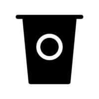 illustration graphique vectoriel de l'icône de tasse de papier café
