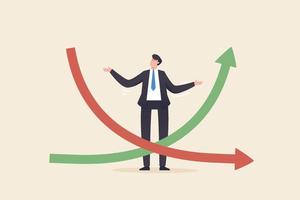 courbe des taux inversée. inflation, récession, rendements des obligations d'État. vecteur