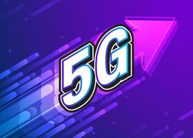 Technologie Internet haut débit 5g. illustration vectorielle vecteur