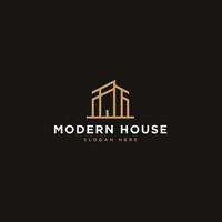 création de logo de maison moderne