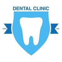 clinique dentaire logo.dentiisolated sur fond blanc illustration vectorielle du logo st. vecteur