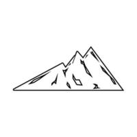 logo d & # 39; icône de montagne vecteur