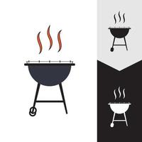 barbecue icône illustration vectorielle vecteur