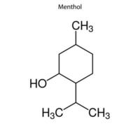 formule squelettique de l'élément chimique vecteur