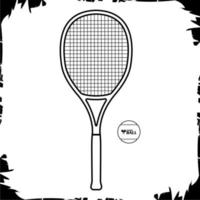 vecteur objets illustration icône tennis