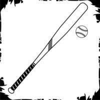illustration d'objets vectoriels icône de baseball vecteur