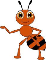 illustration mignonne de fourmi, vecteur de bébé fourmi