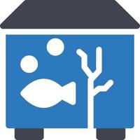 illustration vectorielle d'aquarium de poissons sur fond. symboles de qualité premium. icônes vectorielles pour le concept et la conception graphique. vecteur