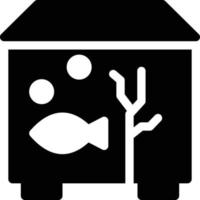 illustration vectorielle d'aquarium de poissons sur fond. symboles de qualité premium. icônes vectorielles pour le concept et la conception graphique. vecteur
